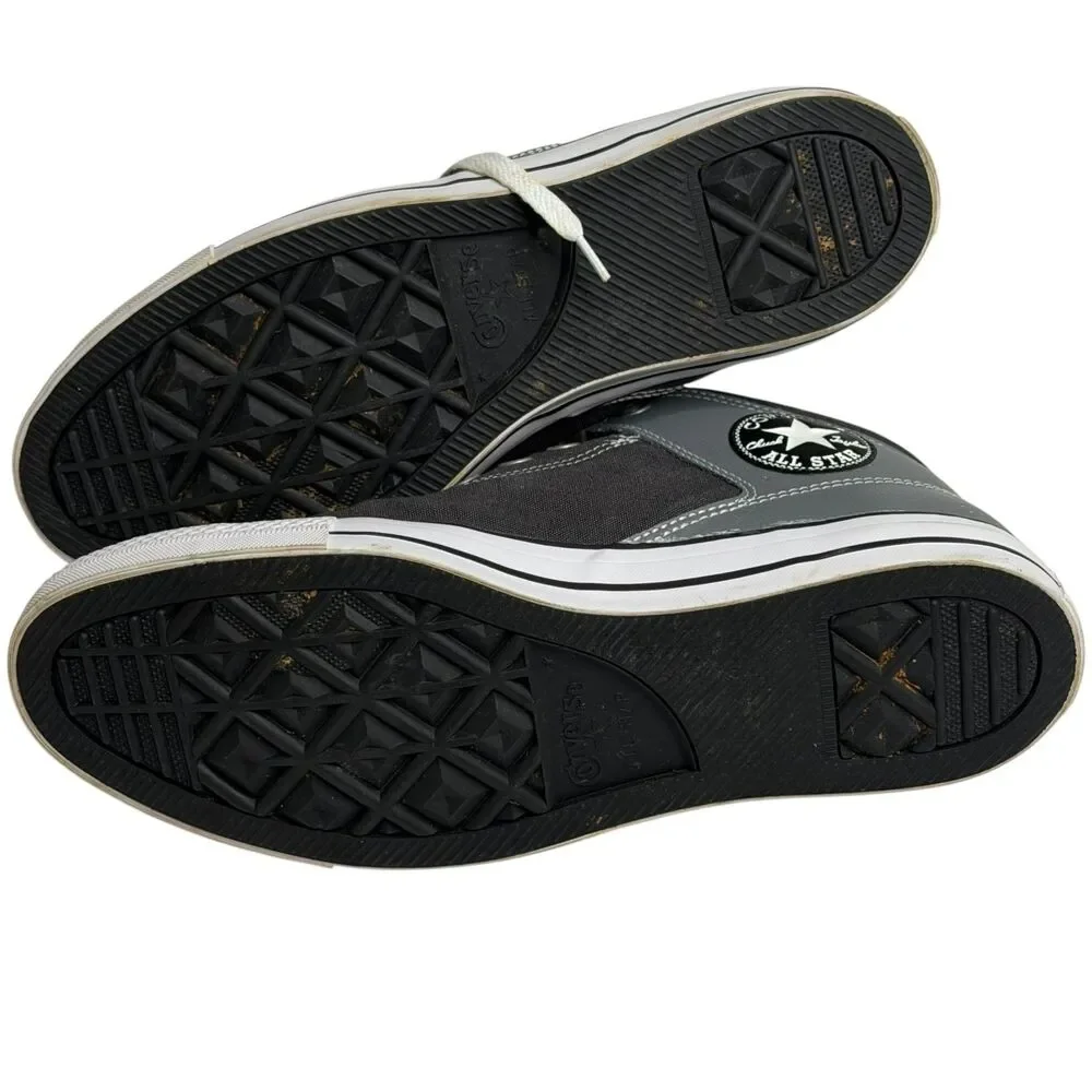 Converse All Star High Top Sneaker Shoe Canvas Rubber Toe Cap Gray Men 11